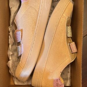 Naturino Glittery Pink and Silver Kids Sneakers